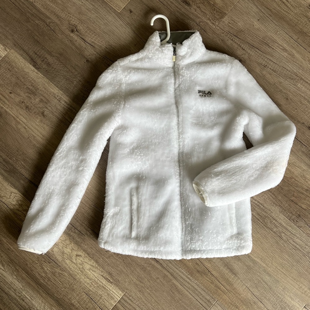Women’s White Fila Fleece